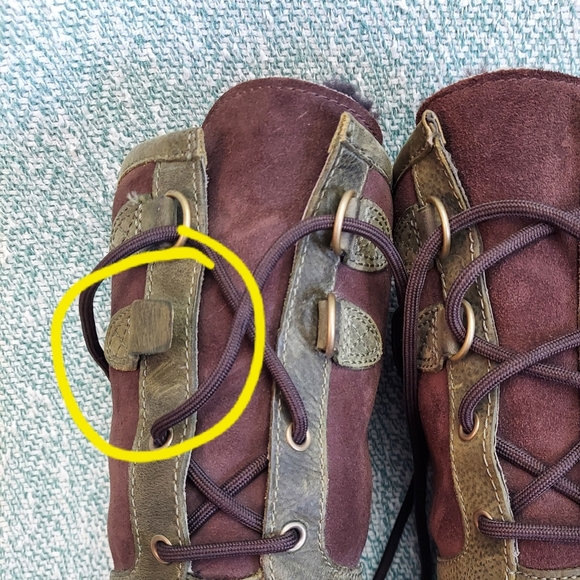 Ugg Becloud Waterproof Genuine Shearling Lined Tall Lace Up Boot Size 7 - Picture 6 of 13